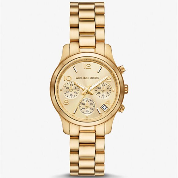 Michael Kors Runway Gold-Tone Watch - Picture 5 of 7